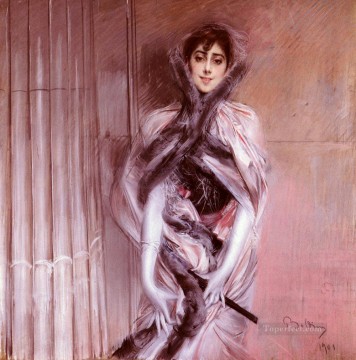 エミリアーナ・コンチャ・デ・オッサの肖像ジャンルジョヴァンニ・ボルディーニ Oil Paintings